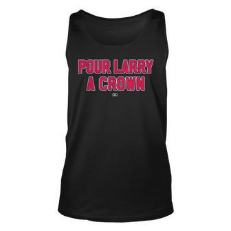 Pour Larry A Crown Funny Home Run Celebration Unisex Tank Top - Seseable