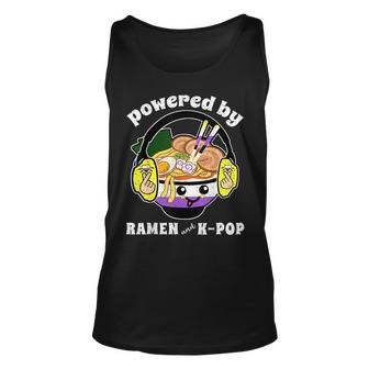 Powered By Ramen And Kpop Nonbinary Lgbt Gay Pride Ally Unisex Tank Top | Mazezy