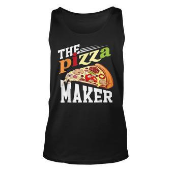 Pregnancy The Pizza Maker Dad Matching Father To Be Unisex Tank Top | Mazezy