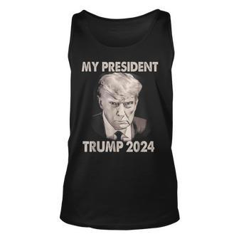My President Trump 2024 Shot Trump President 2024 Tank Top - Seseable