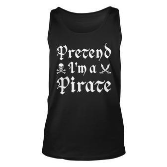 Pretend I'm A Pirate Halloween Costume For Boys Tank Top - Monsterry CA