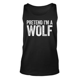 Pretend I'm A Wolf Matching Costume Tank Top - Seseable