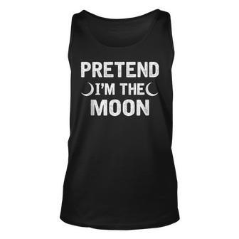 Pretend Im The Moon Vintage Halloween Holiday Party Moon Tank Top | Mazezy