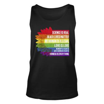 Pride Science Real Black Lives Matter Love Is Love Lgbtq Unisex Tank Top | Mazezy