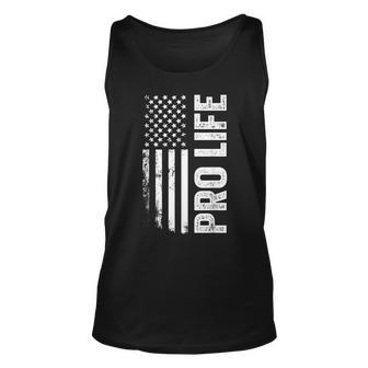 Pro Life Us Flag Unisex Tank Top - Monsterry DE