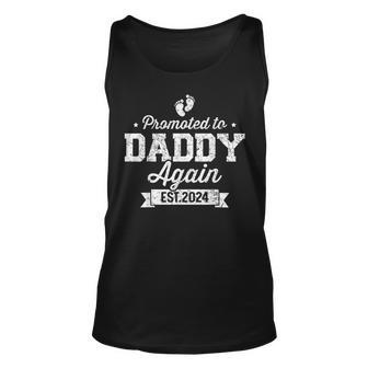 Promoted To Daddy 2024 Again Fathers Day Soon To Be Dad Tank Top - Monsterry