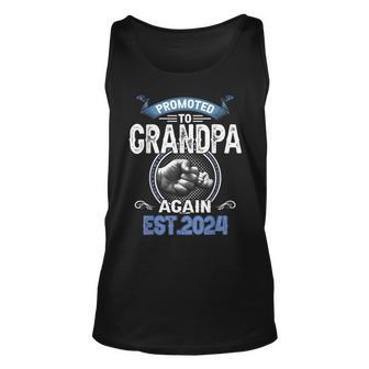 Promoted To Grandpa Again Pregnancy Announcement 2024 Tank Top - Monsterry