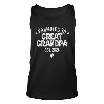 Promoted To Great Grandpa 2024 Soon To Be Great Grandfather Grandpa Tank Top | Mazezy CA
