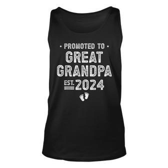 Promoted To Great Grandpa 2024 Soon To Be Great Grandpa Tank Top | Mazezy
