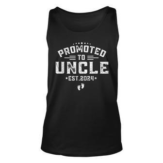 Promoted To Uncle 2024 Present For First Time New Uncle Tank Top - Monsterry UK