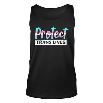 Protect Trans Lives Transgender Pride Human Rights Lgbtq Unisex Tank Top | Mazezy