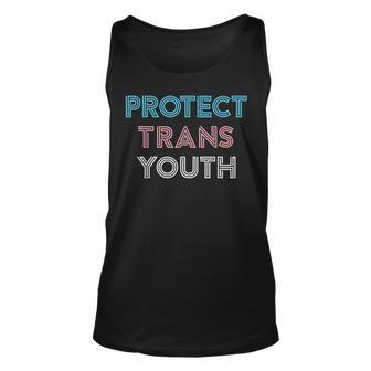 Protect Trans Youth Transgender Lgbt Pride Unisex Tank Top | Mazezy