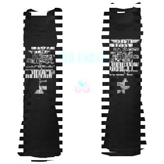 Proud Air Force Brotherinlaw Us Flag Dog Tag Wing Military Tank Top | Mazezy