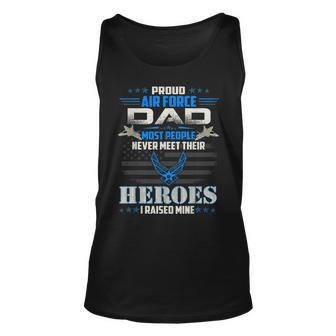 Proud Air Force Dad Gift Usair Force Veterans Day Unisex Tank Top | Mazezy