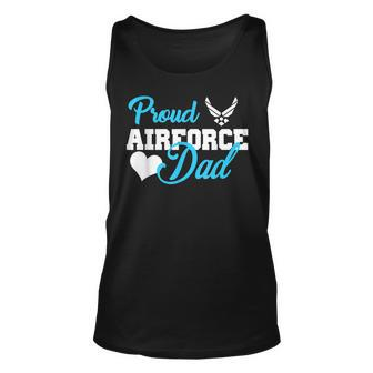 Proud Air Force Dad Heard Military Men Tank Top | Mazezy