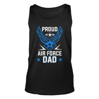 Proud Air Force Dad Veteran Pride Unisex Tank Top | Mazezy
