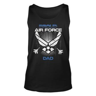 Proud Air Force Dad Veterans Day Unisex Tank Top | Mazezy
