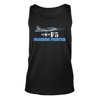 Proud Air Force Fighter Airplane F5 Freedom Fighter Unisex Tank Top | Mazezy