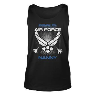 Proud Air Force Nanny Veterans Day Unisex Tank Top | Mazezy
