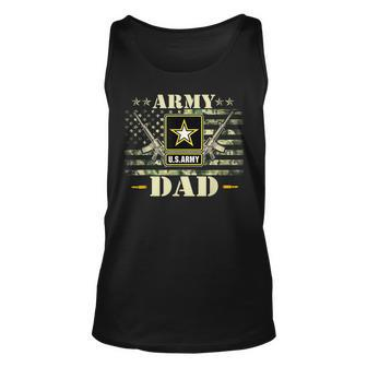 Proud Army Dad United States Usa Flag Father Tank Top | Mazezy