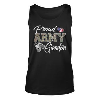 Proud Army Grandpa Military Pride Unisex Tank Top | Mazezy