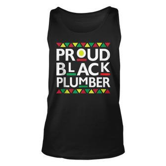 Proud Black Plumber African American History Month Pride Unisex Tank Top | Mazezy