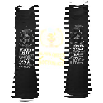 Proud Black Queen With A Doctorate Doctoral Degree Graduate Tank Top | Mazezy