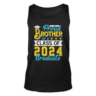 Proud Brother Of A Class Of 2024 Graduate Senior 2024 Unisex Tank Top | Mazezy