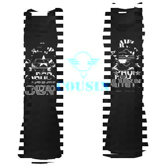 Proud Cousin Us Air Force Usaf Veteran Gift Unisex Tank Top | Mazezy