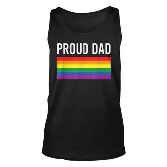 Proud Dad - Gay Pride Lgbtq Father Parent Unisex Tank Top | Mazezy