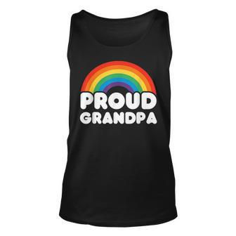 Proud Grandpa Lgbt Flag Gay Pride Lgbtq Unisex Tank Top | Mazezy