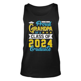 Proud Grandpa Of A Class Of 2024 Graduate Senior 2024 Unisex Tank Top | Mazezy