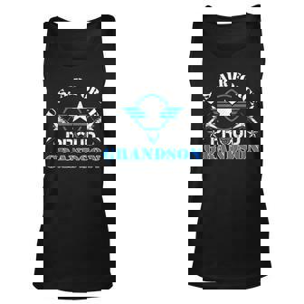 Proud Grandson Us Air Force Usaf Veteran Gift Unisex Tank Top | Mazezy