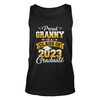 Proud Granny Of A Class Of 2023 Graduate Senior Graduation Unisex Tank Top | Mazezy DE