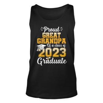 Proud Great Grandpa Of A Class Of 2023 Graduate Senior Unisex Tank Top | Mazezy