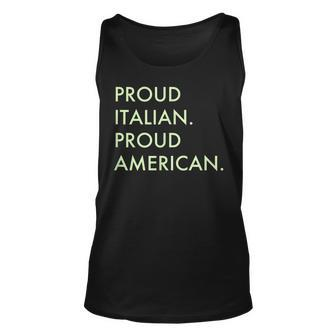 Proud Italian Proud American Family Of Roman Empire Unisex Tank Top | Mazezy