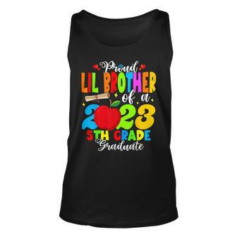 Proud Lil Brother Of A Class Of 2023 5Th Grade Graduate Unisex Tank Top | Mazezy