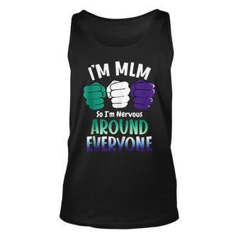 Proud Mlm Pride Funny Gay Male Quotes Lgbt Mlm Flag Unisex Tank Top | Mazezy
