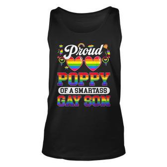 Proud Poppy Of A Smartass Gay Son Lgbt Gay Pride Month Unisex Tank Top | Mazezy
