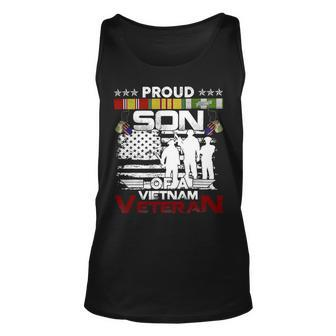 Proud Son Of A Vietnam Veteran Veteran Fathers Day 180 Unisex Tank Top - Monsterry AU