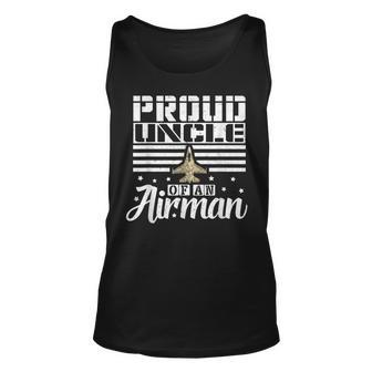 Proud Uncle Of An Airman Dad Father Gift Gift For Mens Unisex Tank Top | Mazezy