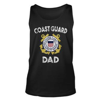 Proud Us Coast Guard Dad Military Pride T Pride Month Tank Top | Mazezy