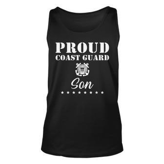 Proud Us Coast Guard Son Us Military Military Tank Top | Mazezy
