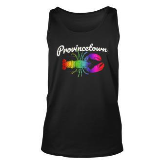 Provincetown Lobster Gay Pride Lobster Graphic Unisex Tank Top | Mazezy
