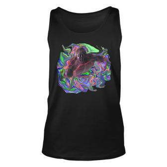 Psychedelic Turtle Unisex Tank Top | Mazezy