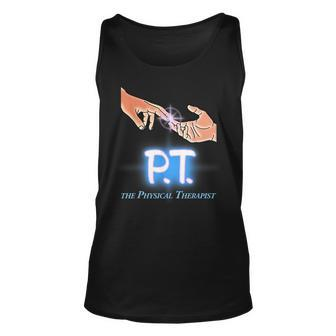 Pt The Physical Therapist Therapist Funny Gifts Unisex Tank Top | Mazezy