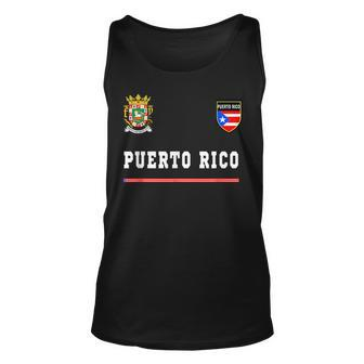 Puerto Rico SportSoccer Jersey Flag Football Unisex Tank Top | Mazezy