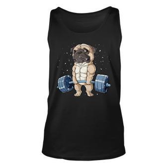 Pug Weightlifting - Mens Standard Unisex Tank Top - Monsterry