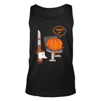 Pumpkin Hairdresser Halloween Surprise Me Hairdresser Tank Top | Mazezy