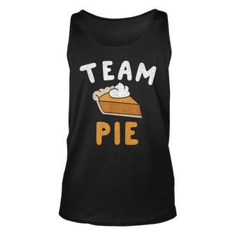 Pumpkin Pie Team Pie Day Thanksgiving Squad Group Unisex Tank Top | Mazezy